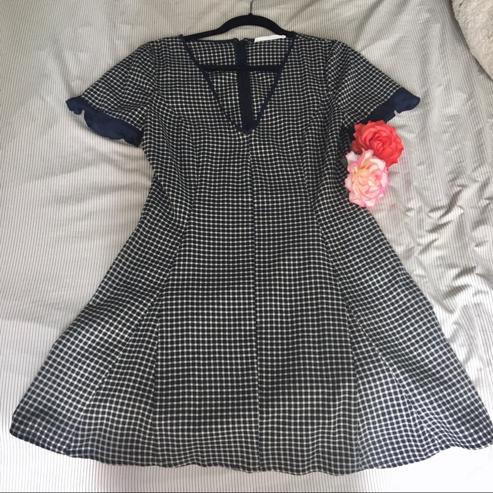 BCBG White & Navy Dress